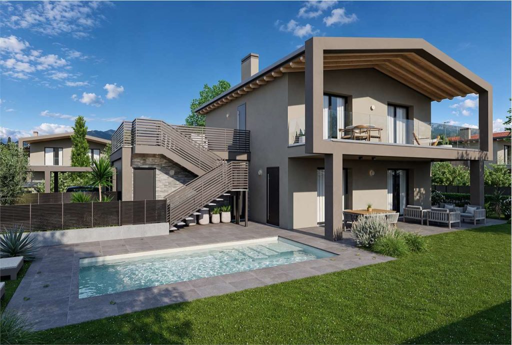 Trilocale moderno al Piano Terra con Giardino – Green Living, Manerba del Garda